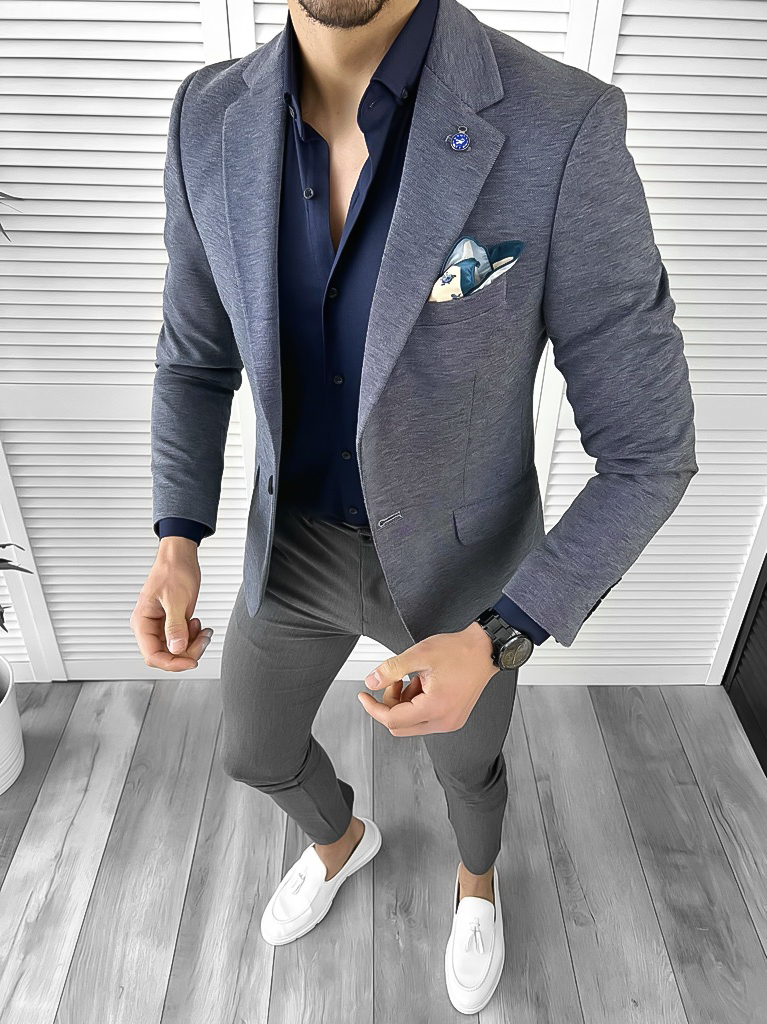 Costum Barbati Smart Casual 3 Piese - Stil Impecabil