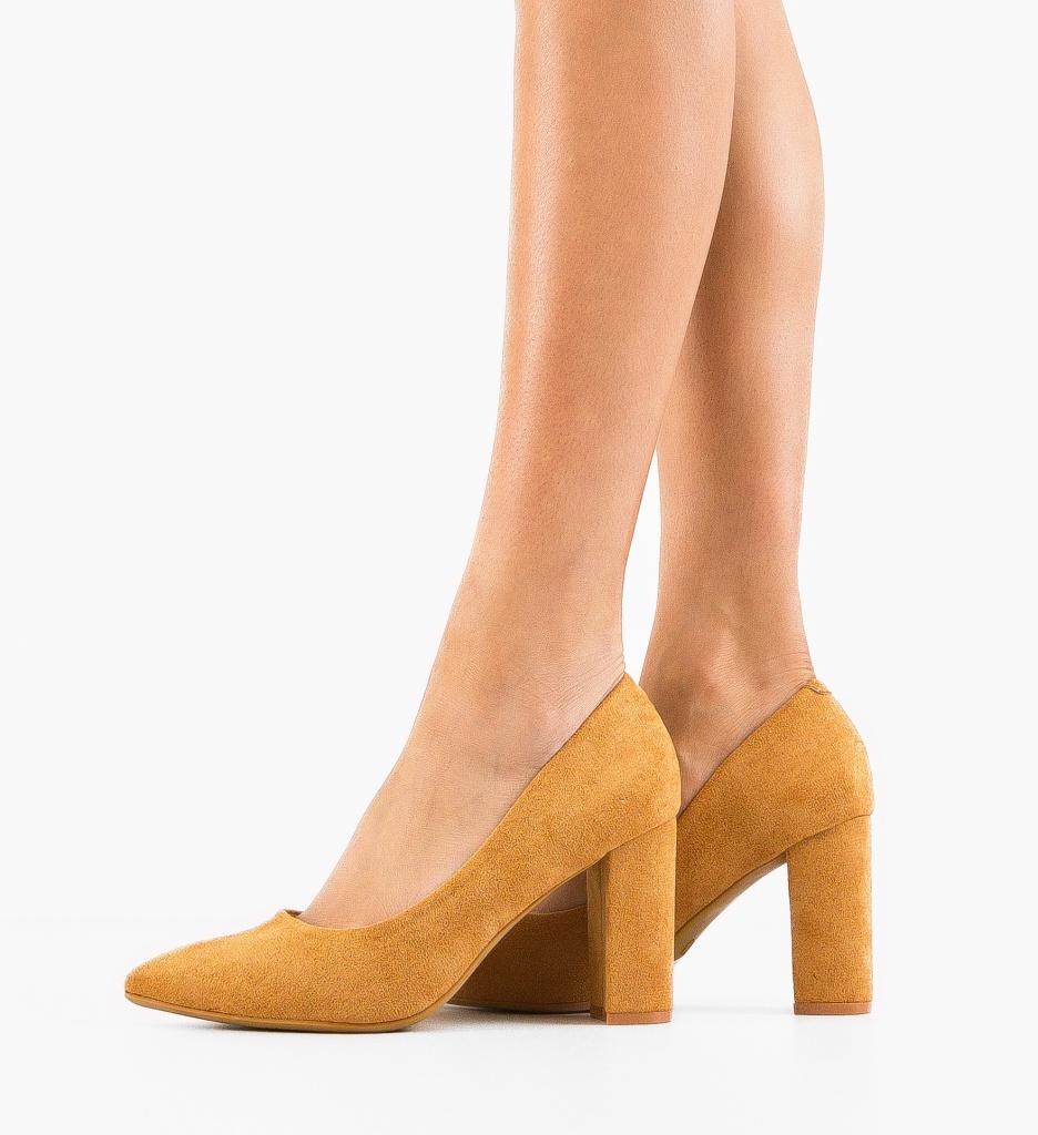 Pantofi Dama Yang Camel - Eleganță și Stil - imagine 3