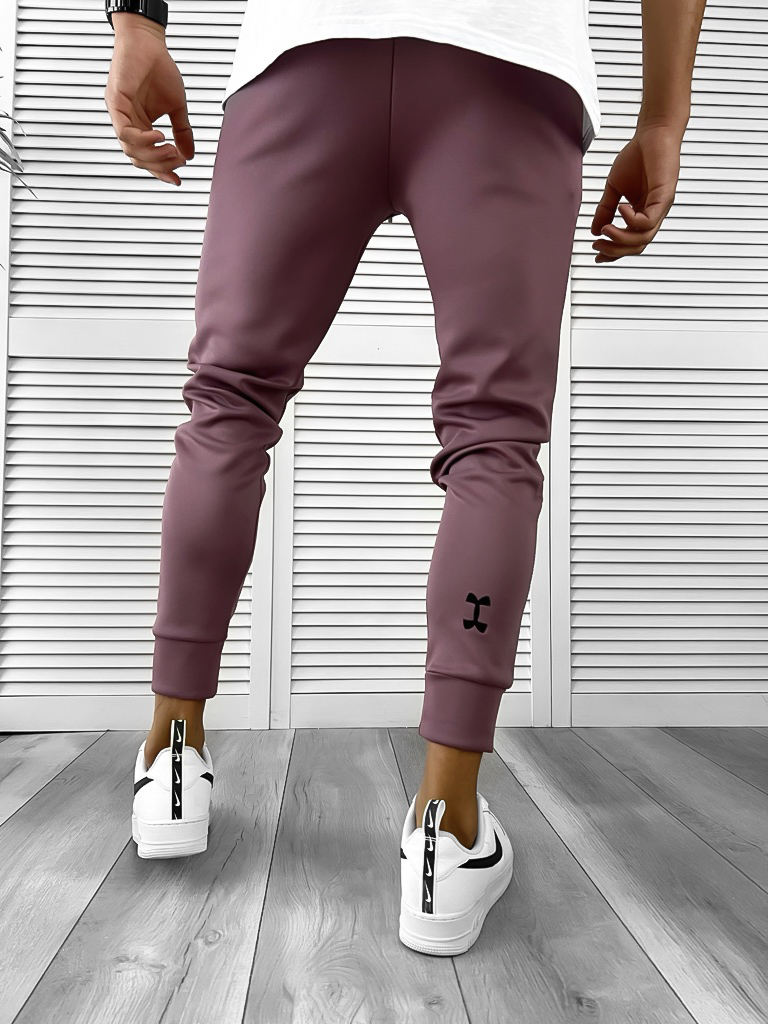 Pantaloni Trening Conici Maro - Stil și Confort