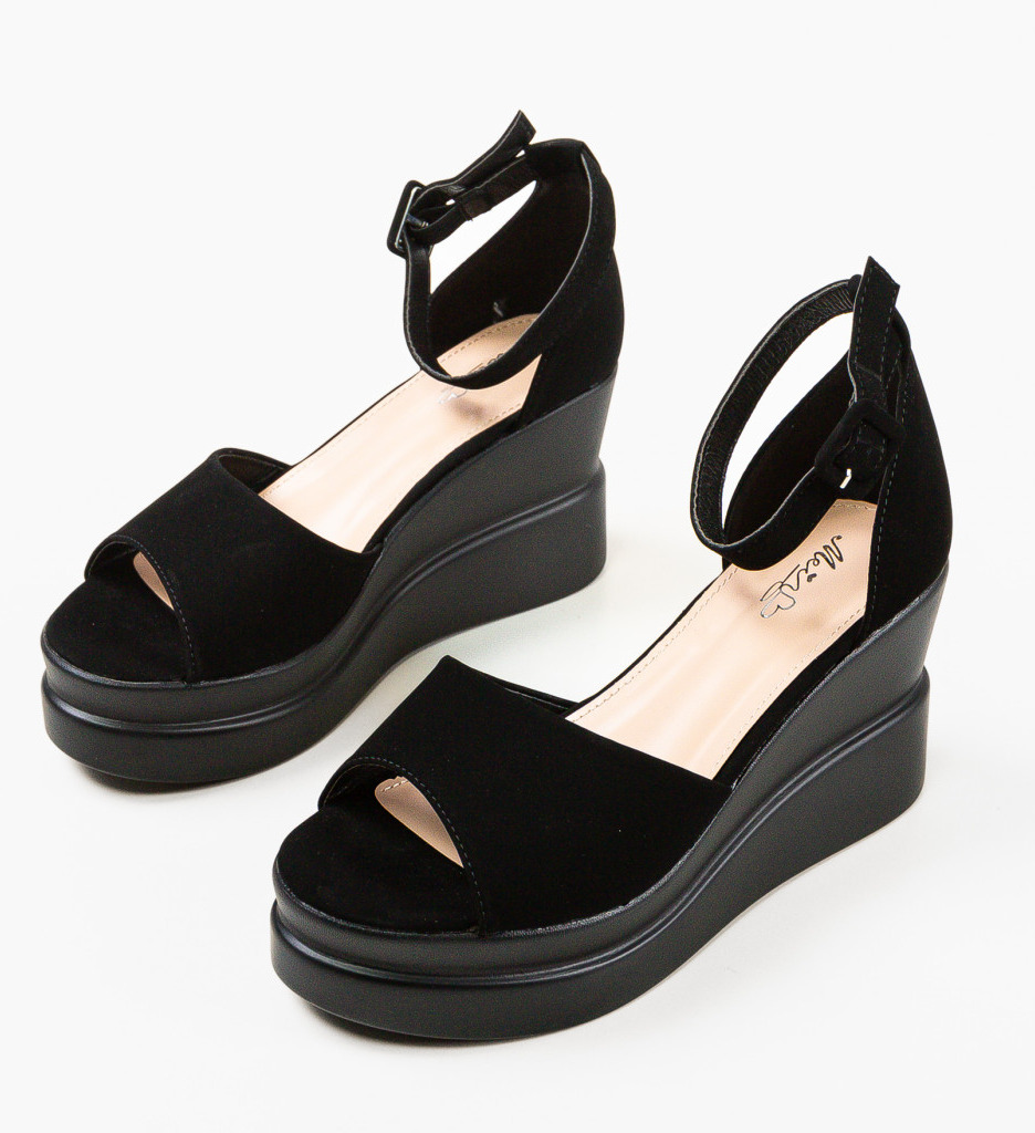 Platforme Dama Tymyry Negre - Eleganță și Confort - imagine 3