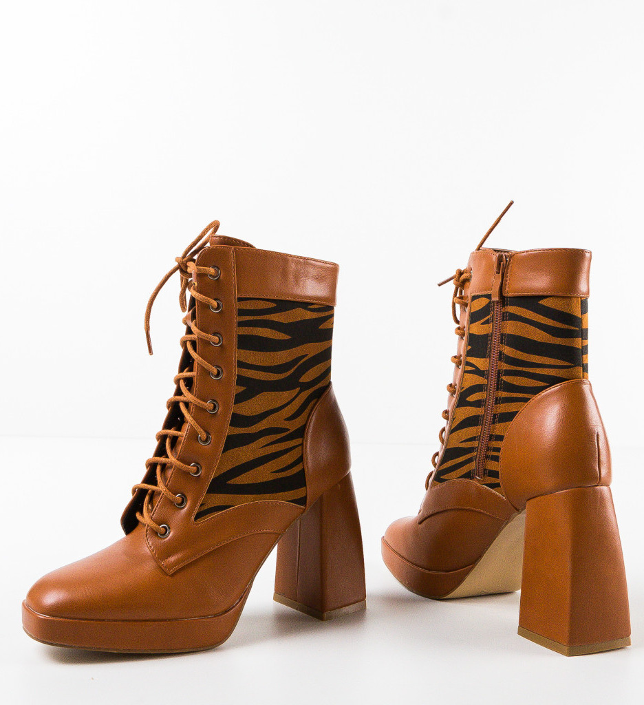 Botine Dama Camel - Eleganță și Stil Urban - imagine 7