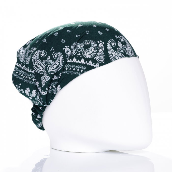 Bandana Dama Verde Inchis Shopika | Elastic si Stilata