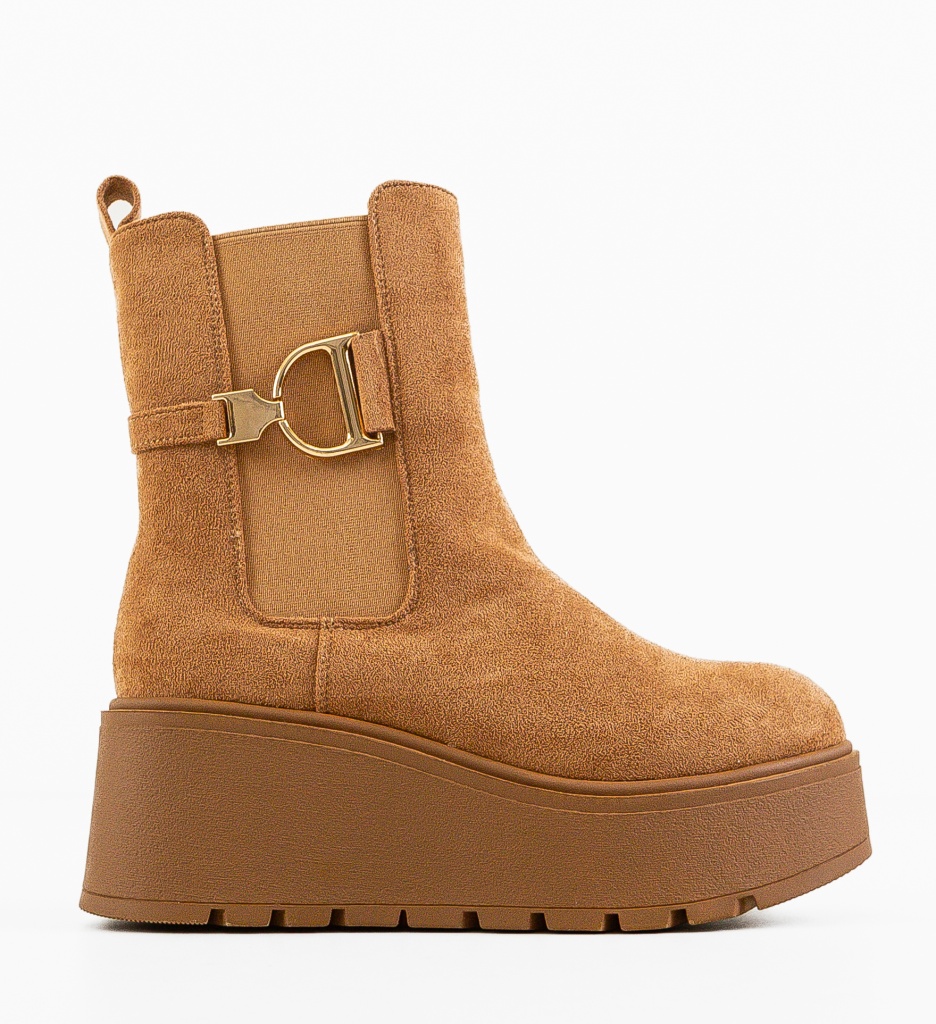 Ghete Dama Neba Camel | Confort si Eleganta - imagine 4