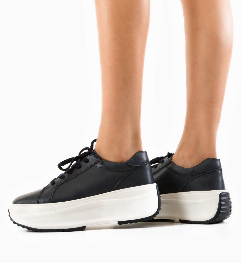 Pantofi Casual Yrna Bleumarin | Stil & Confort - imagine 3