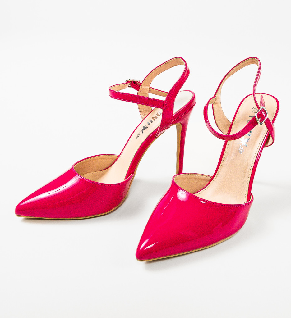 Pantofi cu toc Sambyal Fuchsia - Eleganță și Stil - imagine 8
