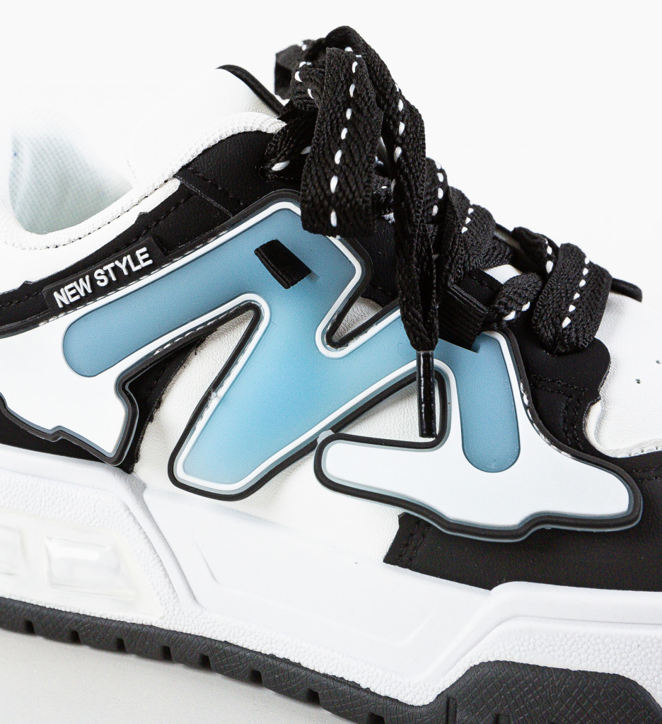 Sneakers Niustile Negri | Stil și Confort Urban - imagine 7