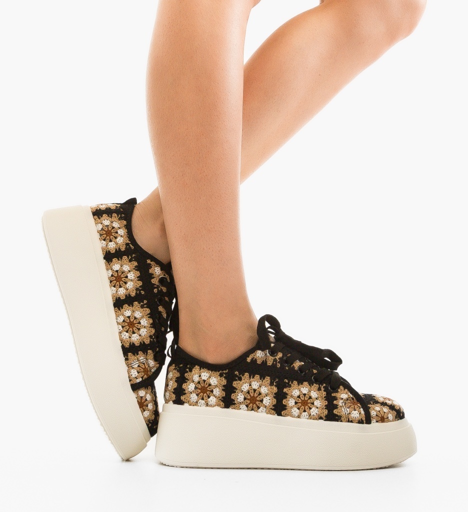 Sneakers Dama Maxima Negri | Confort și Stil - imagine 3