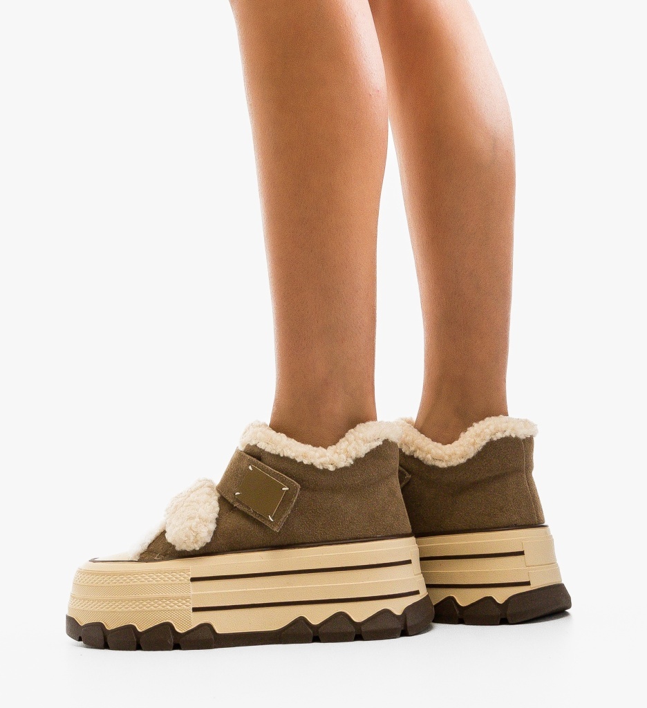Sneakers Ojuh Khaki Dama - Confort și Stil Urban - imagine 3