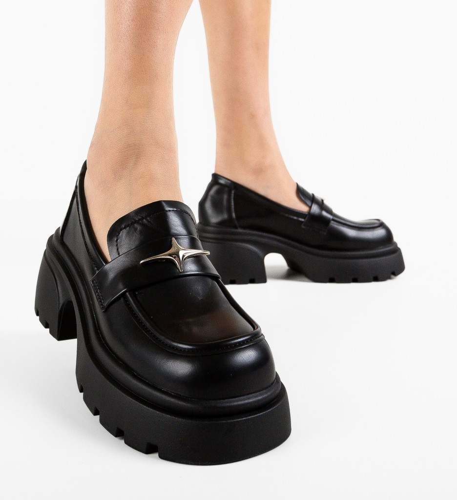 Pantofi Casual Dama Stelar Negri - Confort și Stil - imagine 2