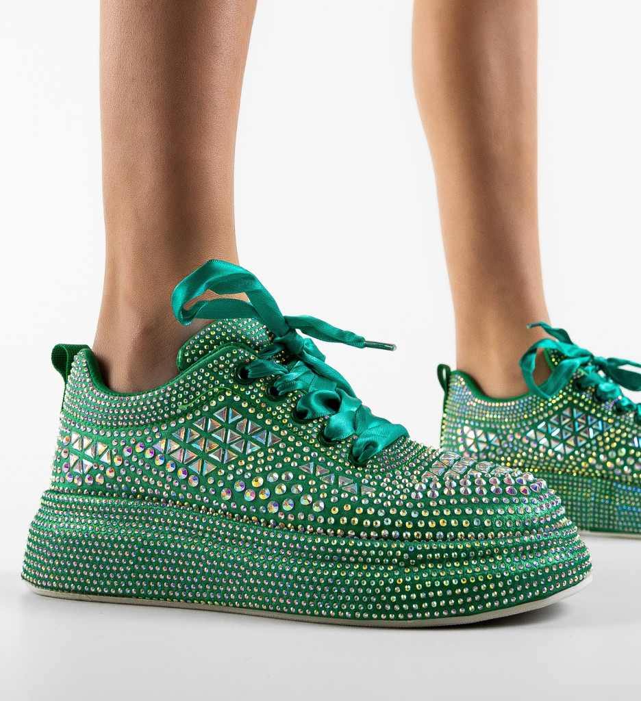 Sneakers Dama Galmure Verzi | Confort și Stil Urban - imagine 5