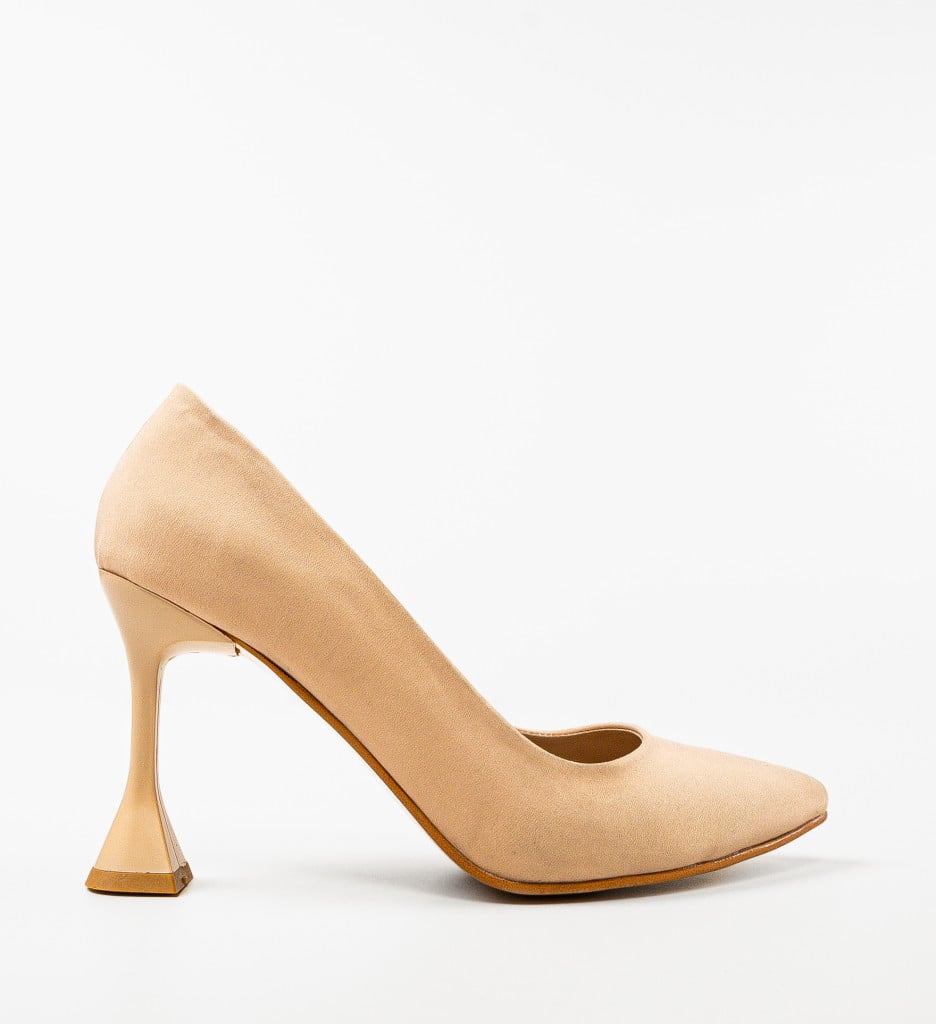 Pantofi Toc Reaz Nude - Eleganță și Confort - imagine 5