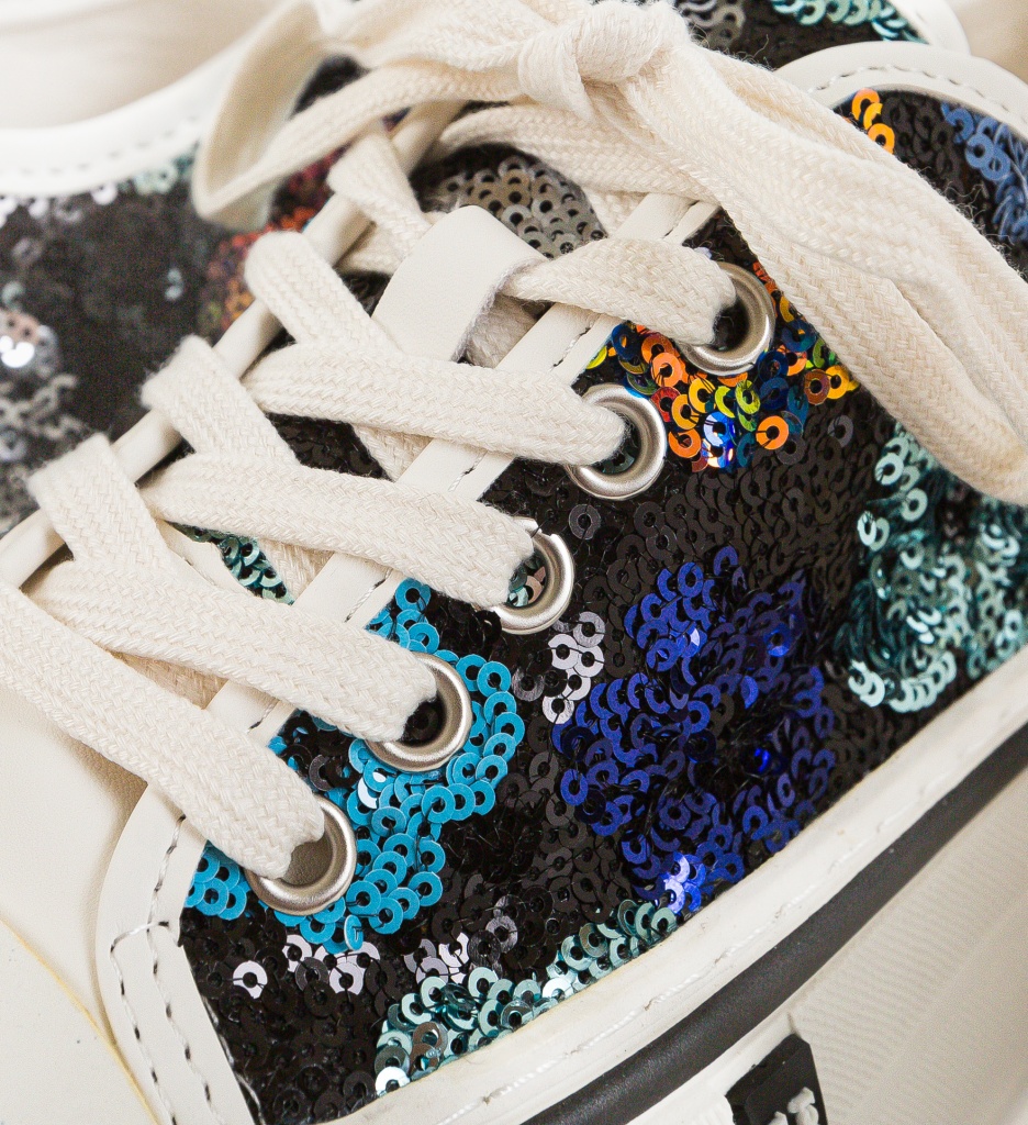 Sneakers Dama Paieta | Design Glamour Multicolor - imagine 8
