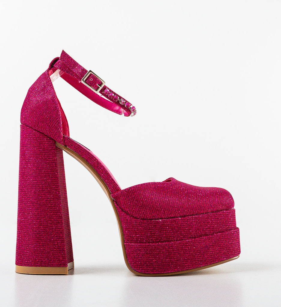 Pantofi dama Kierran Fuchsia eleganți și confortabili - imagine 4