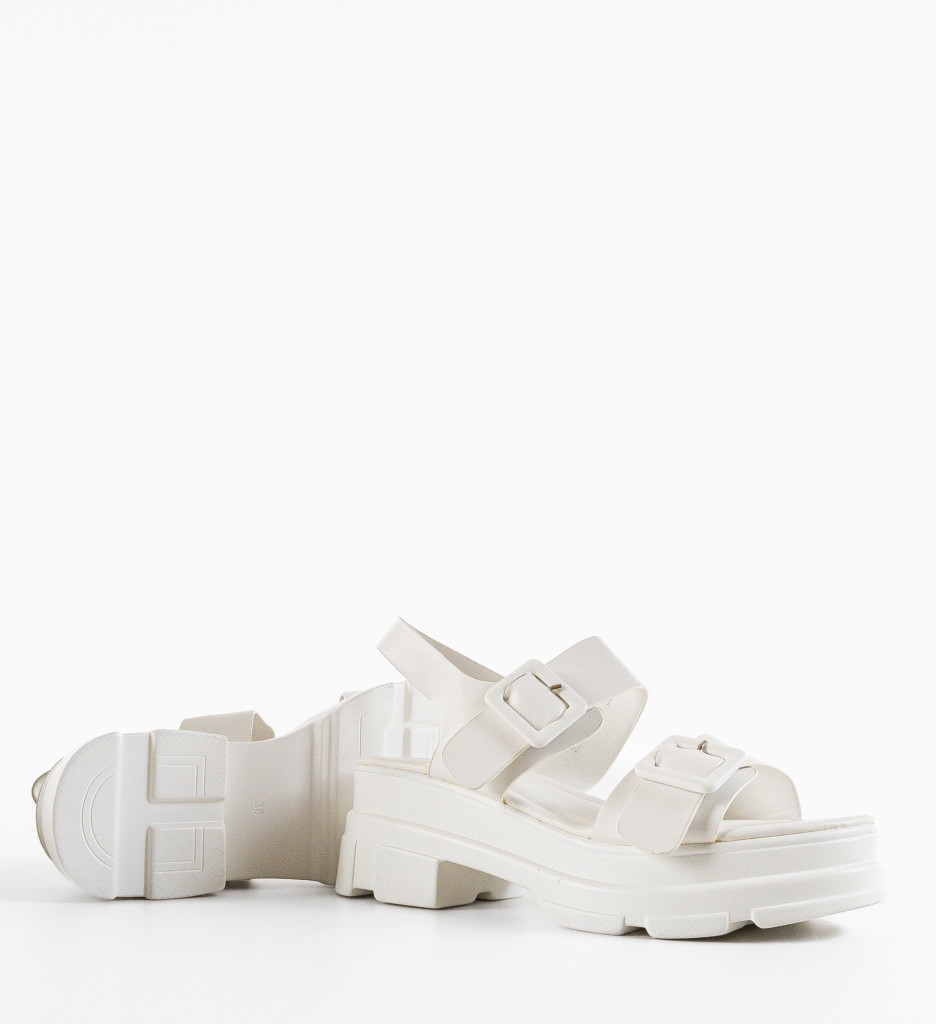 Sandale Dama Robute Albe | Eleganță Vară - imagine 8