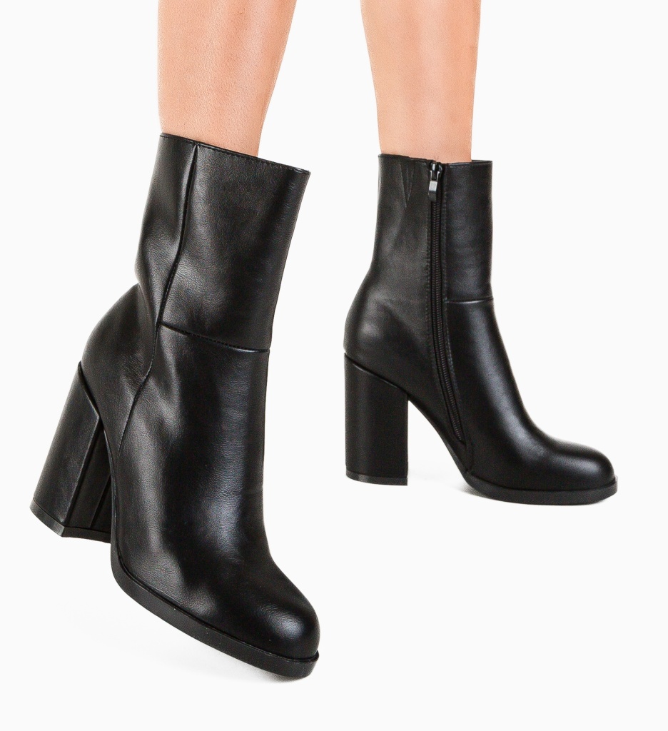 Botine Dama Tshepo Negre - Eleganță și Stil