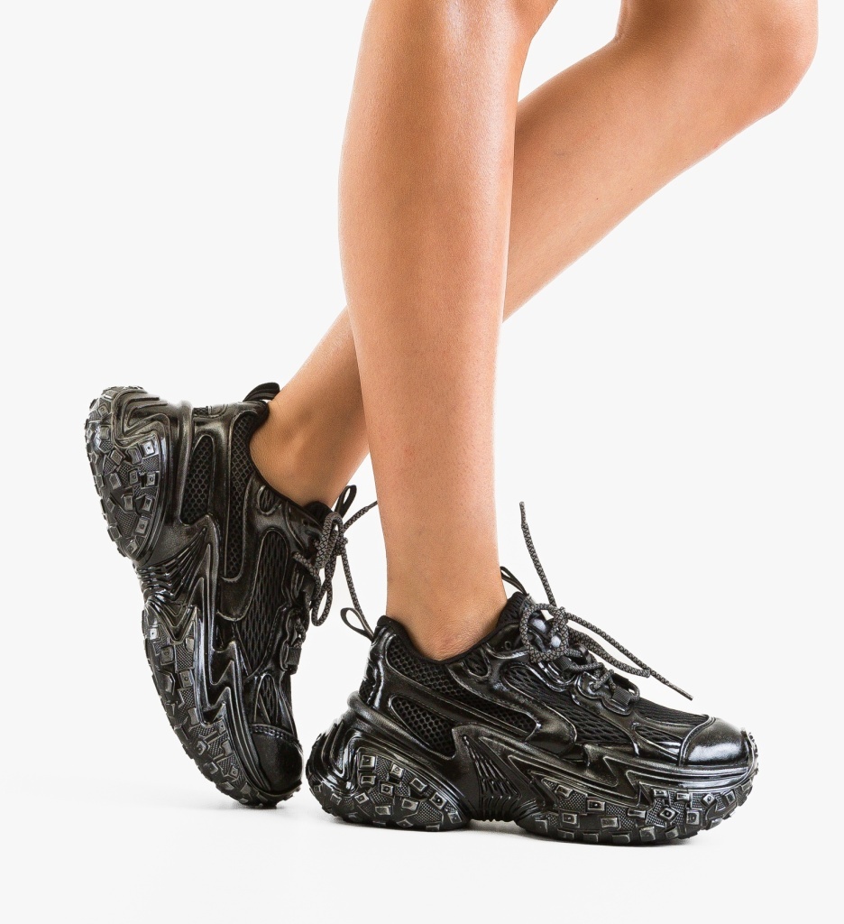 Sneakers Dama Kannka Negri | Confort și Stil Urban - imagine 3