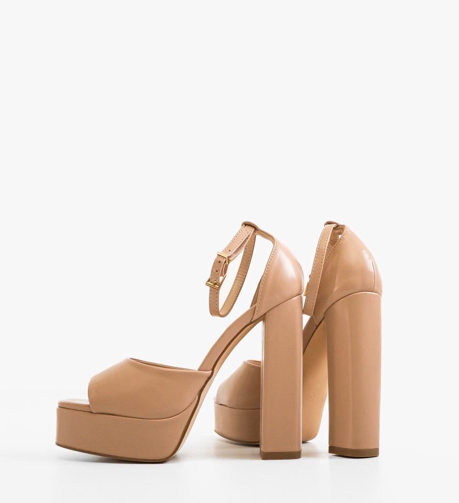 Sandale Flora Nude - Eleganță și Confort - imagine 5