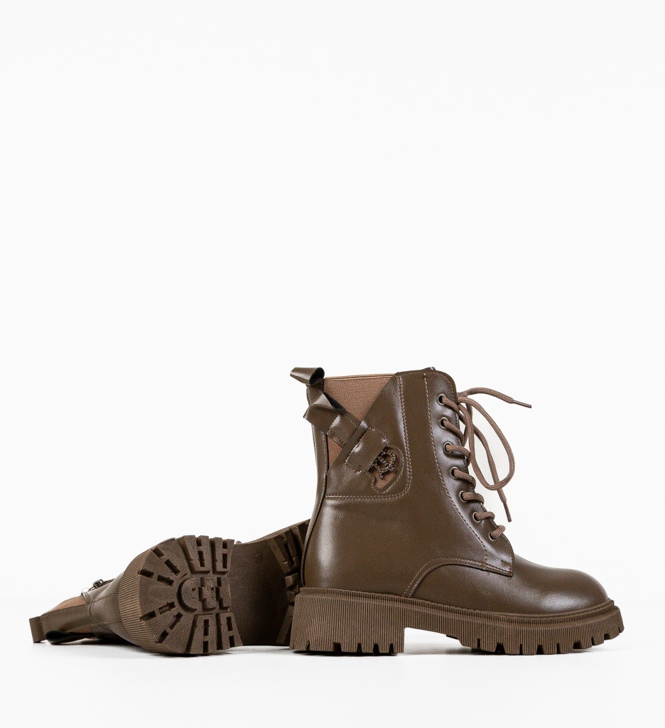 Ghete Dama Khaki Tradale - Eleganță Zilnică - imagine 6