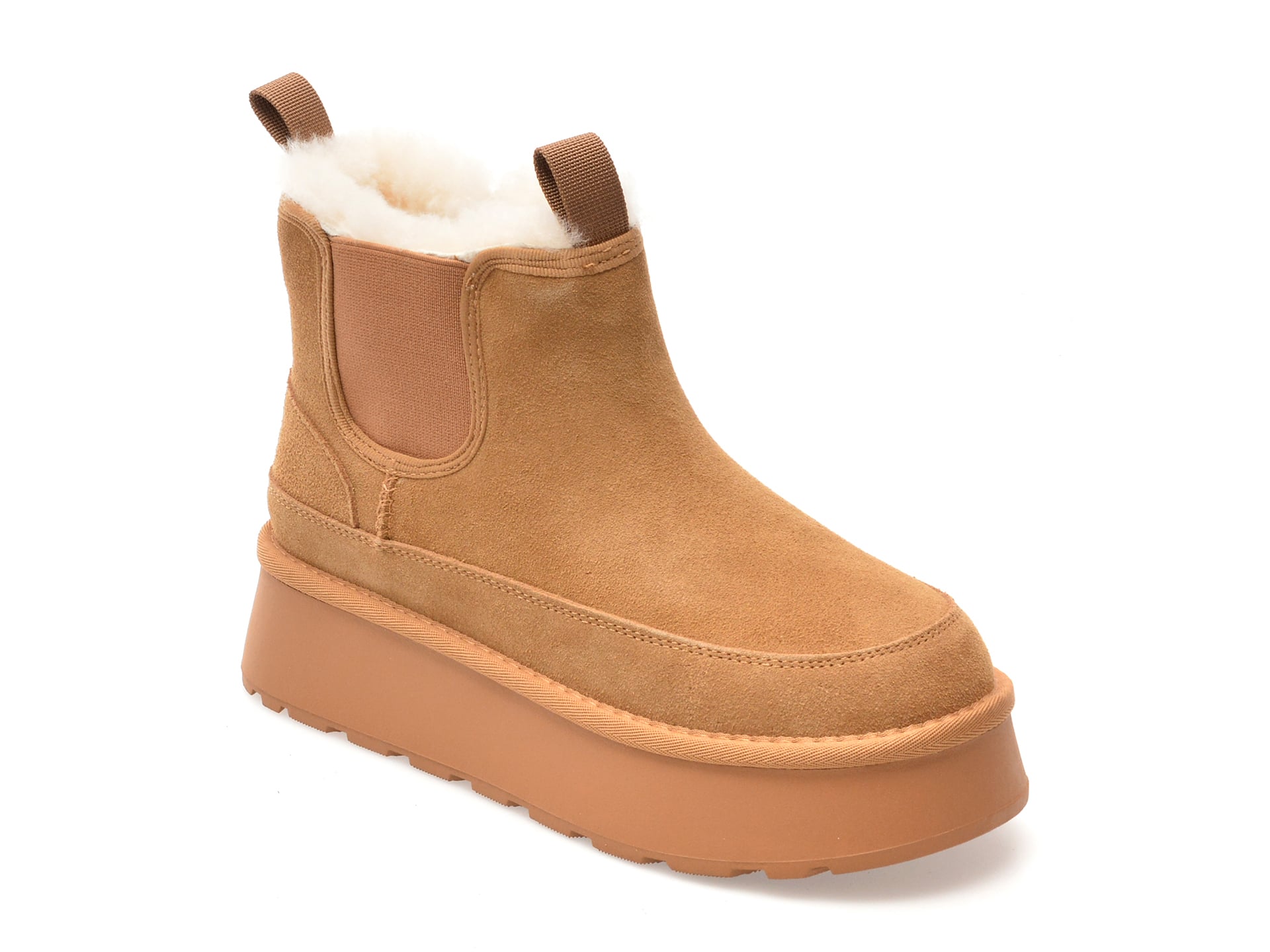 Flavia Passini Ghete Piele Intarsa Maro 7522