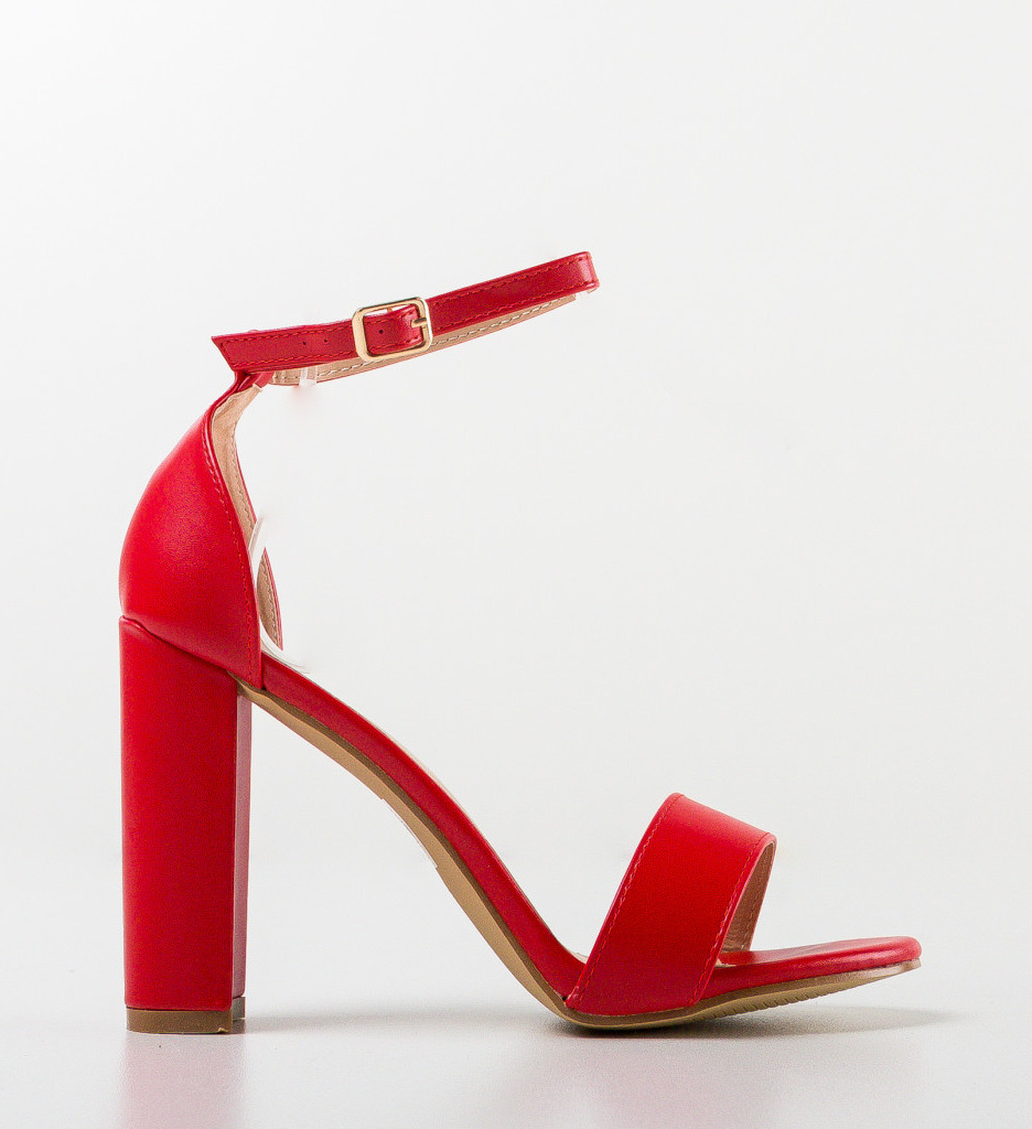 Sandale Nere Rosii cu Toc | Eleganță Asigurată - imagine 6