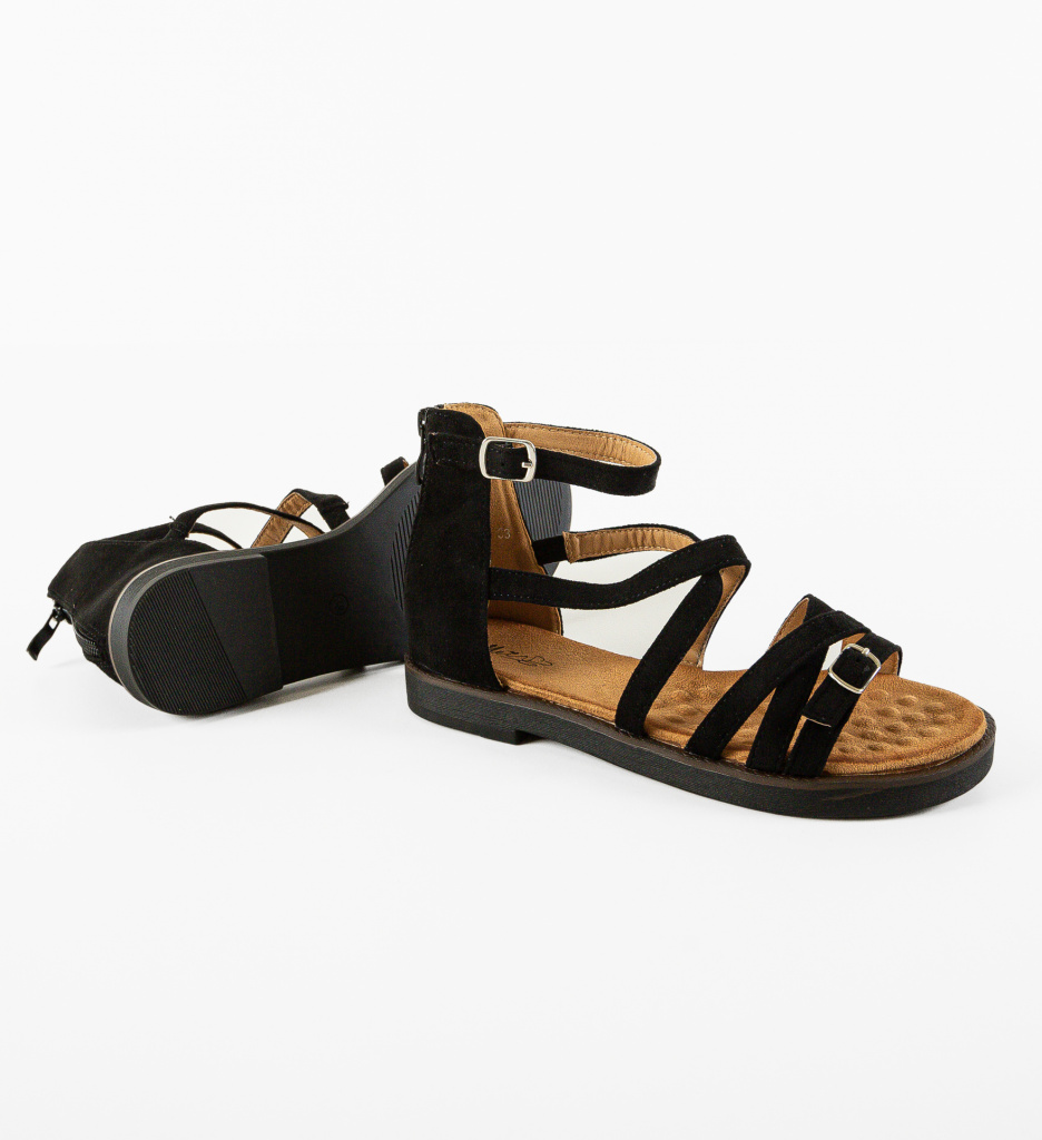 Sandale Dama Balkar Negre | Eleganță și Confort - imagine 8