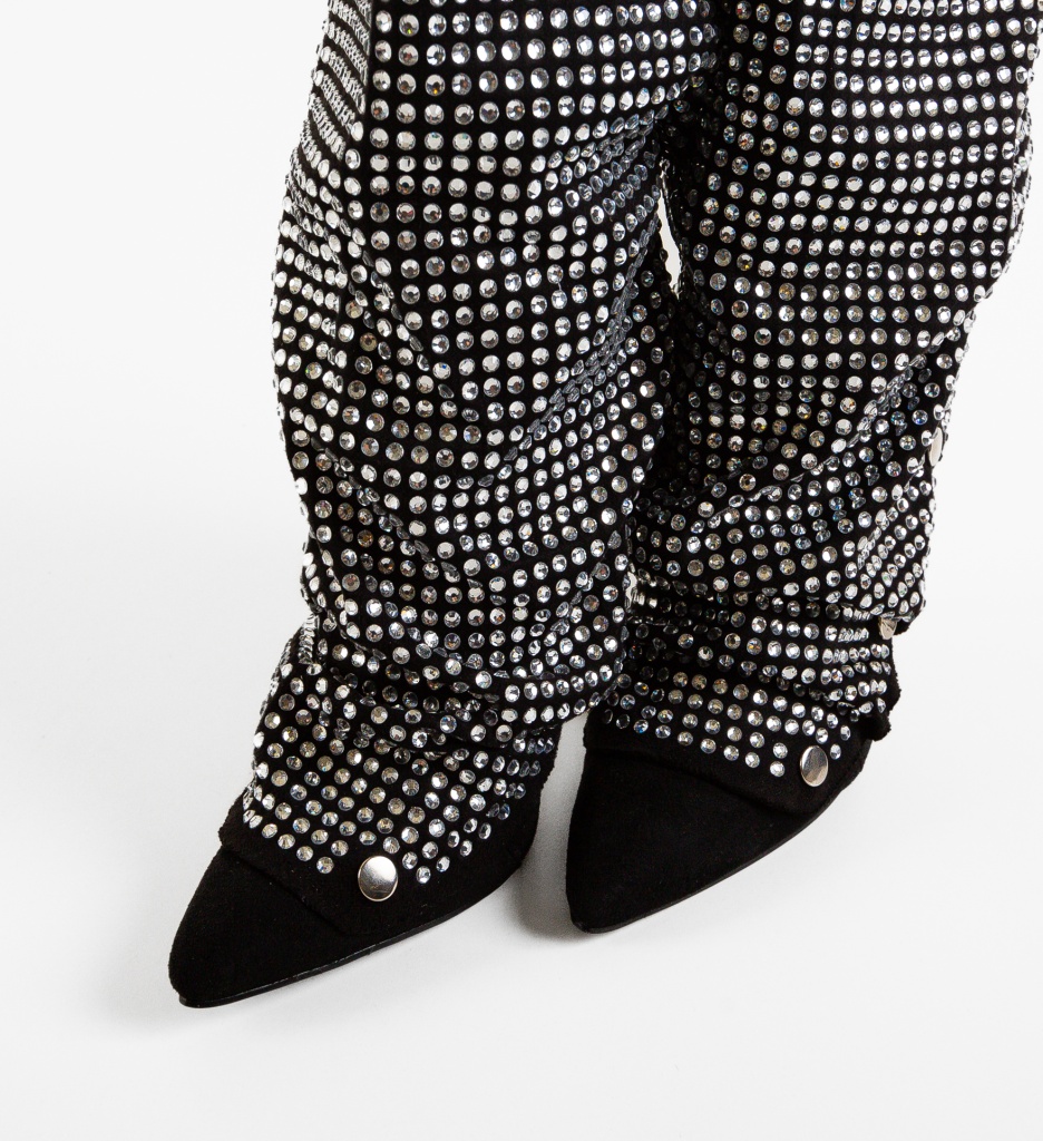 Botine Dama Molotow Negre - Eleganță și Stil - imagine 6