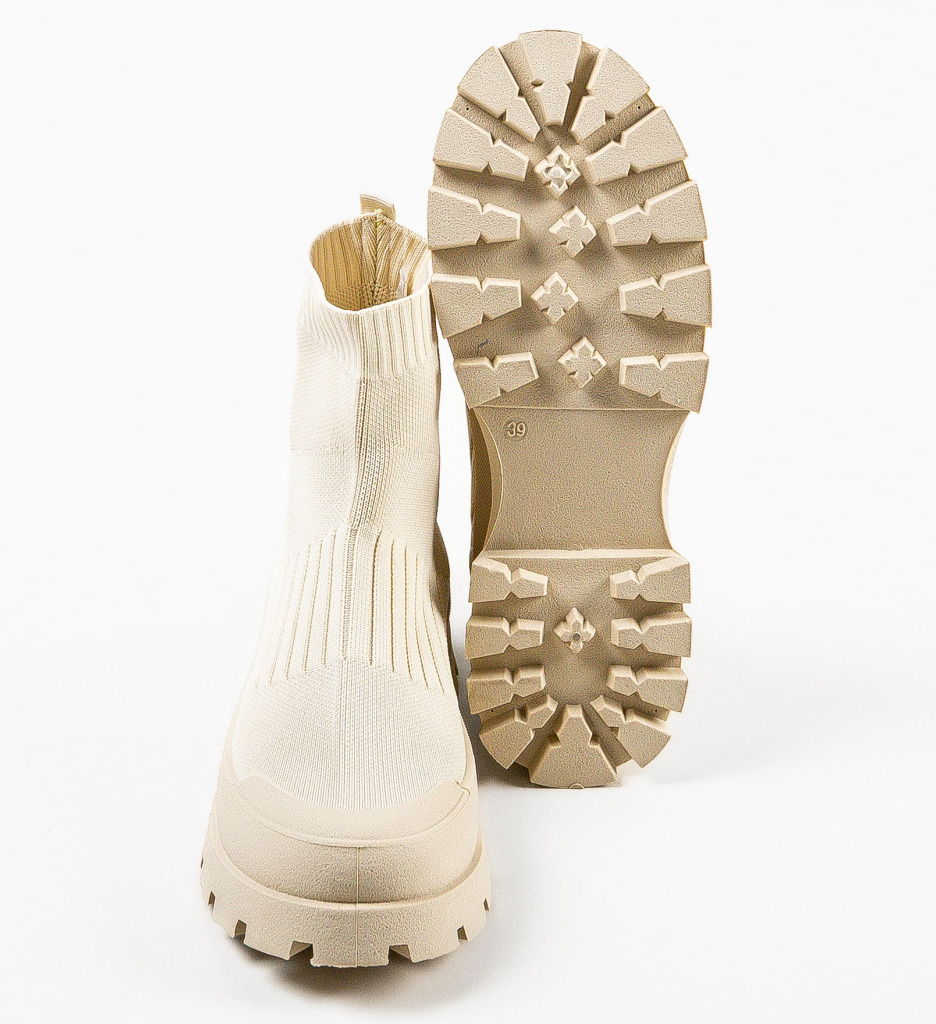 Sneakers Dama Dochi Bej | Confort & Stil Sport - imagine 5