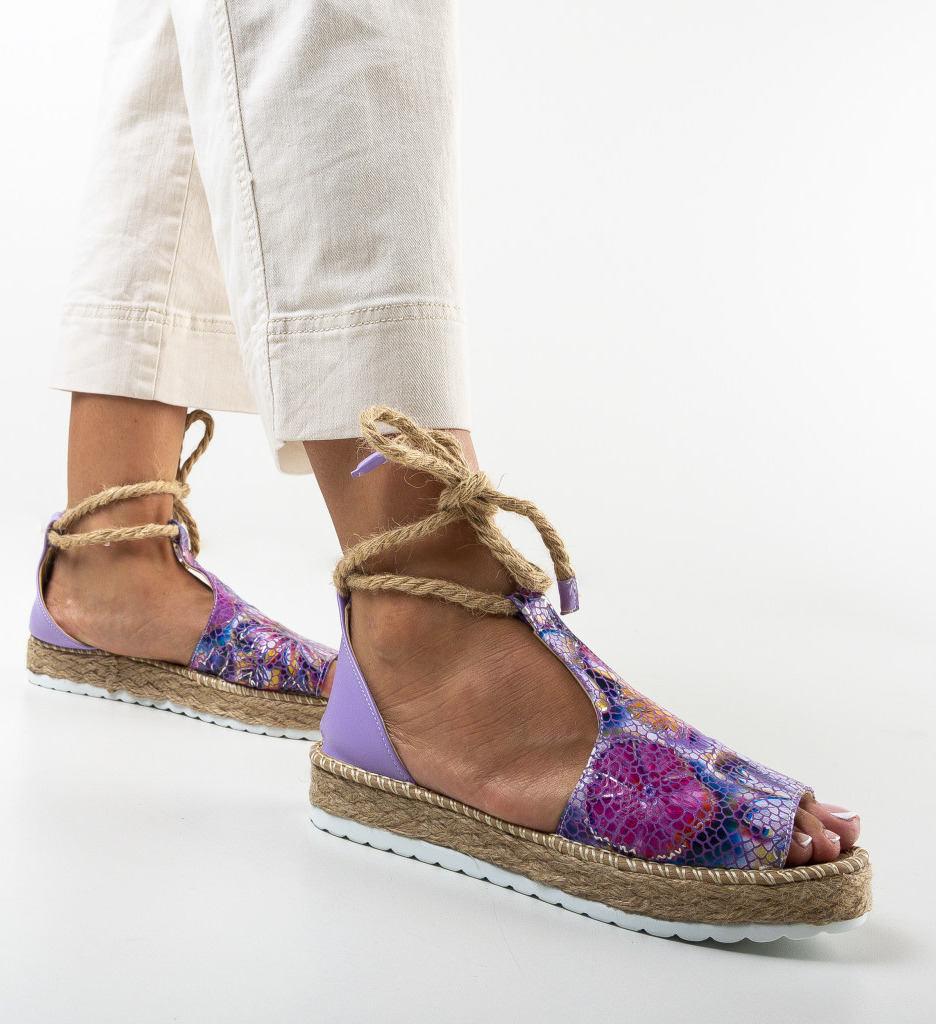Sandale Lemira Mov - Elegante si Confortabile - imagine 2
