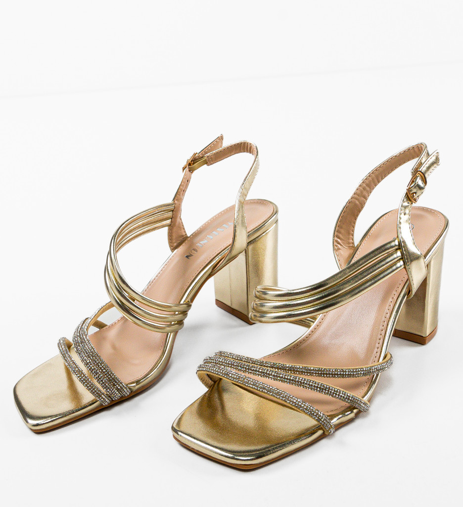 Sandale Sommer Aurii | Eleganță Vară - imagine 5