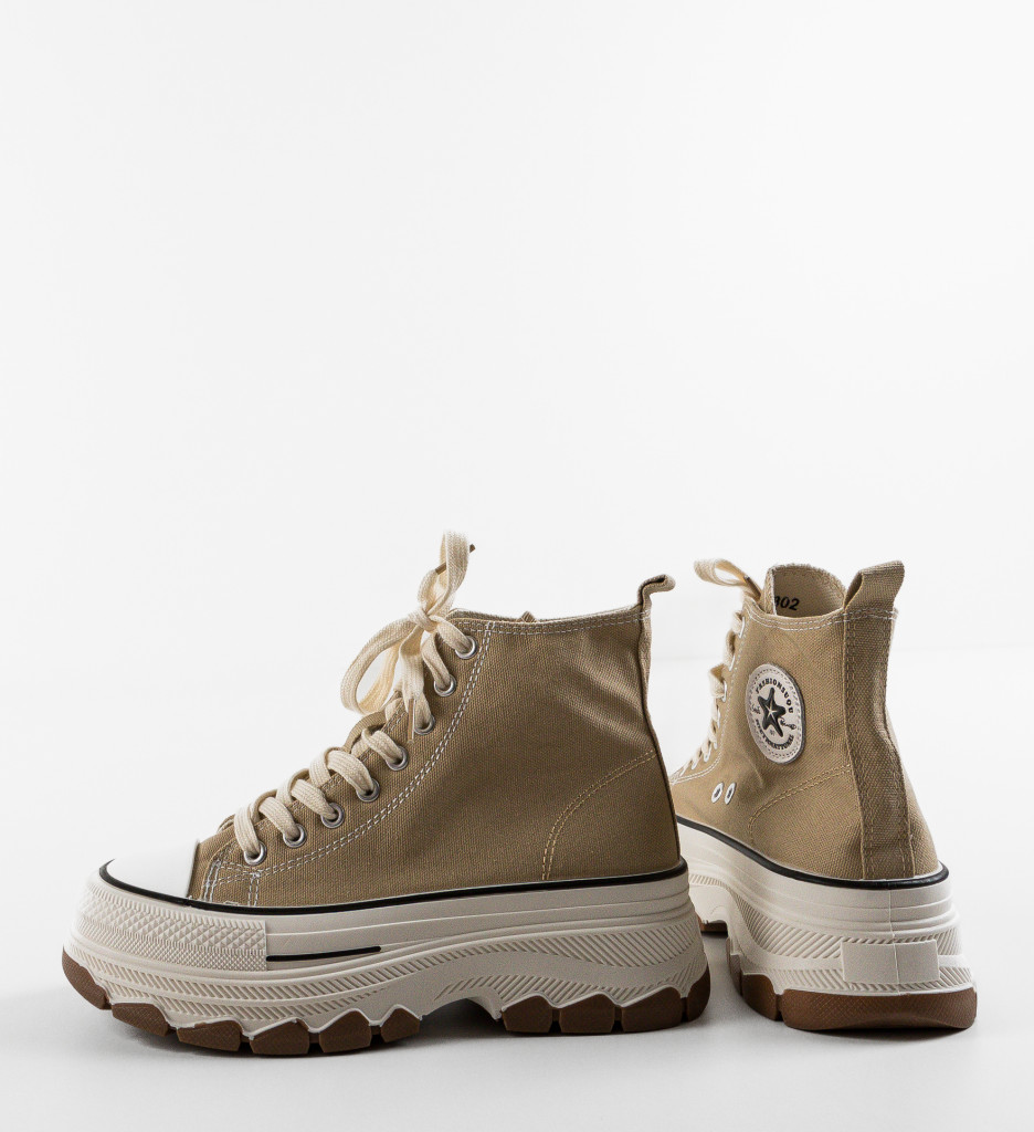 Sneakers Dama Puss Khaki - Confort Sport - imagine 8