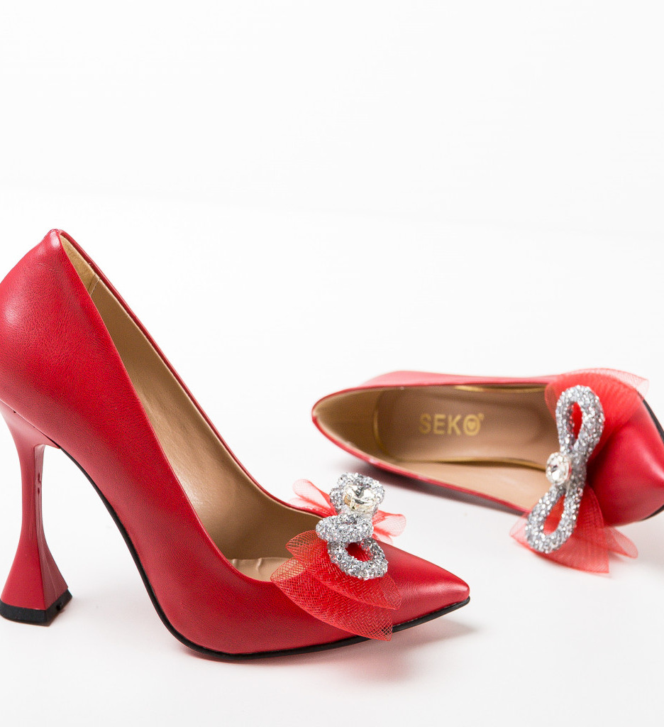 Pantofi Oska Rosii cu Toc - Eleganță și Stil - imagine 5