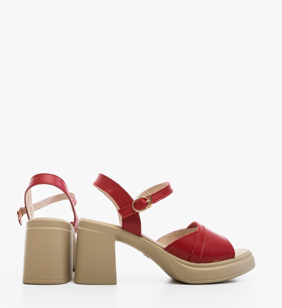 Sandale cu Toc Gaguwa Rosii - Eleganță și Stil - imagine 4