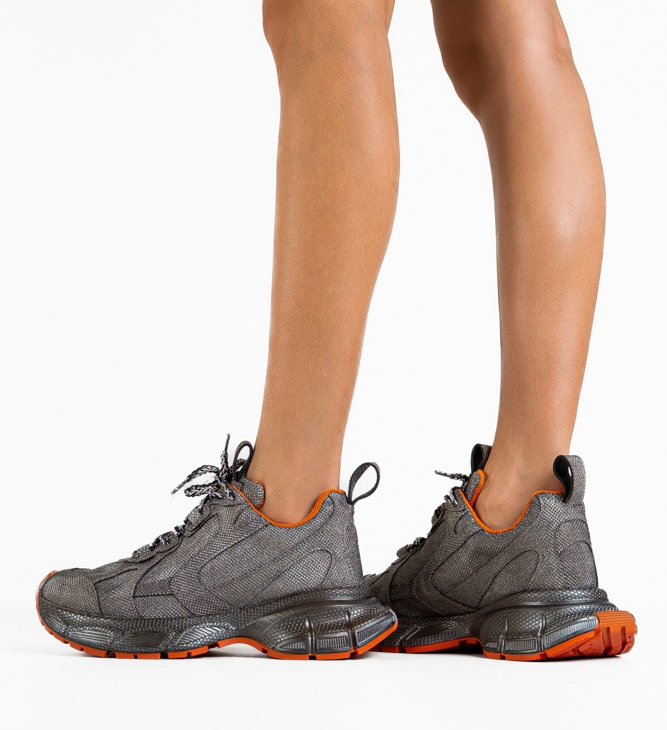 Sneakers Dama Dyryry Gri - Confort Sport - imagine 3