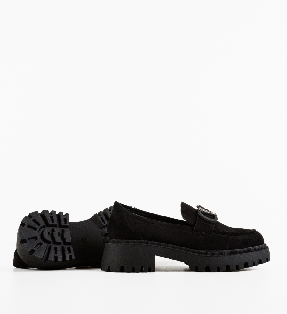 Pantofi Casual Dama Ejiro Negri | Confort & Stil - imagine 5
