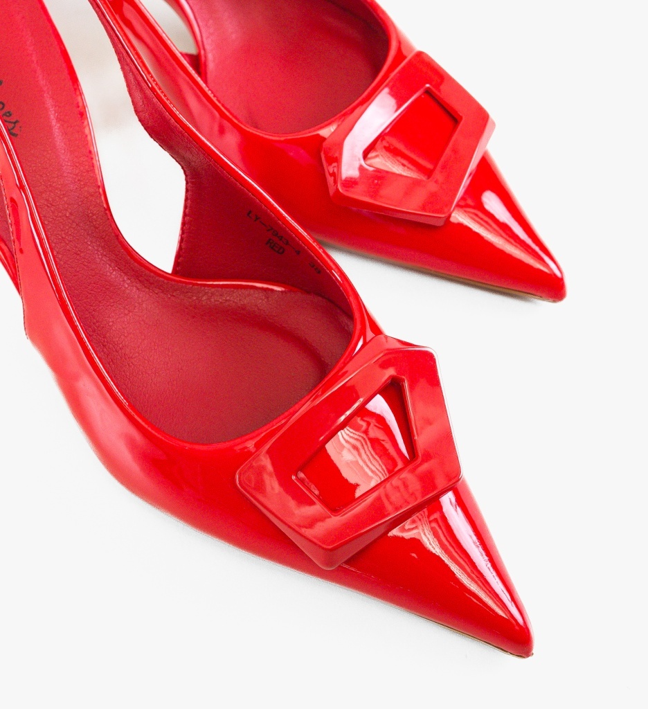 Pantofi Stiletto Dama Rosii Amoic - Eleganta Asigurata - imagine 5