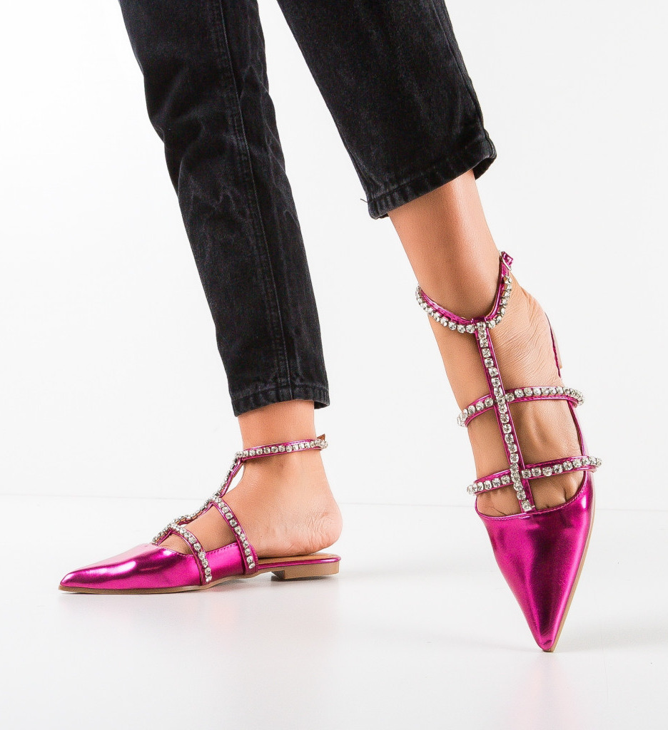 Balerini Dama Tierney Fuchsia - Confort Casual - imagine 2