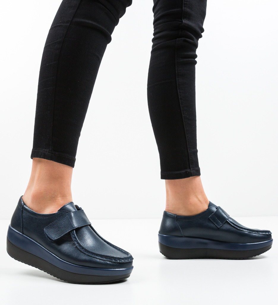 Pantofi Casual Groma Bleumarin Confort