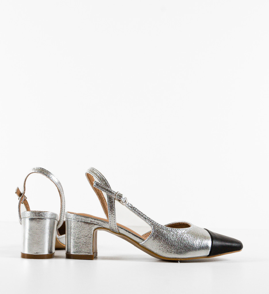 Pantofi Hauka Argintii - Eleganță la Toc Înalt - imagine 6