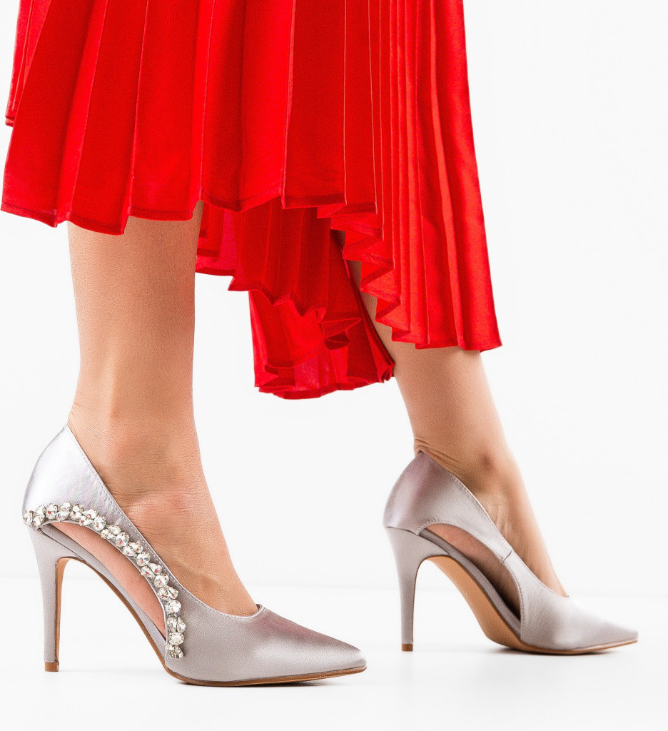 Pantofi dama Josh Gri - Eleganță și Stil - imagine 3