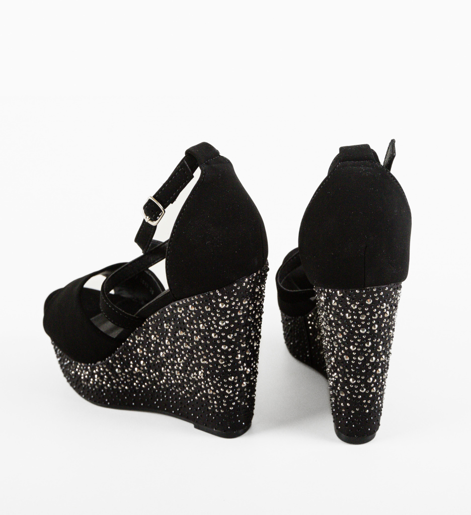 Platforme Dama Rafah Negre | Confort & Stil - imagine 8