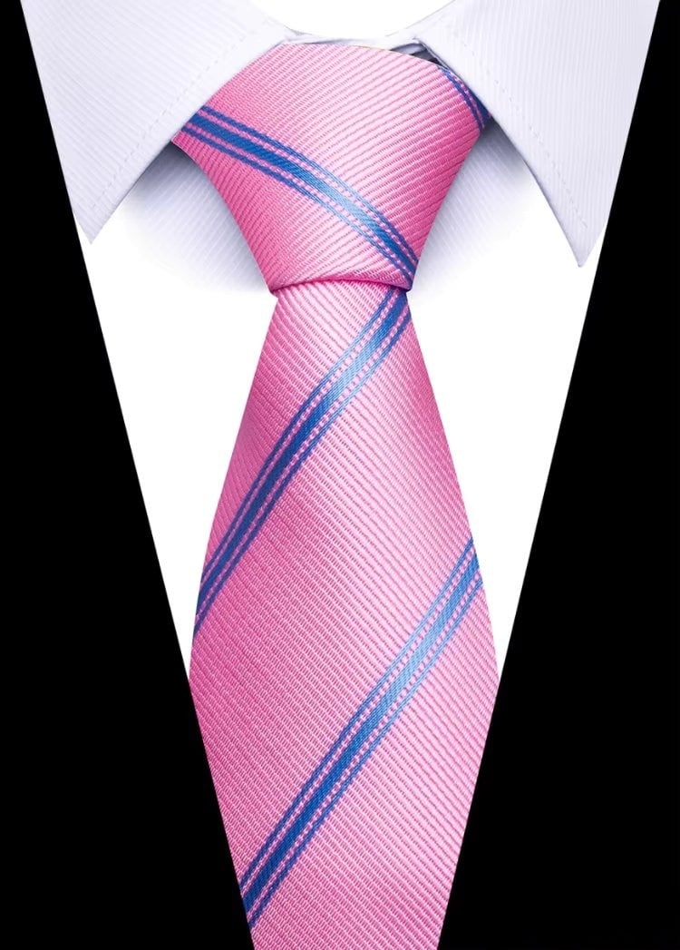 Cravată Picadili Roz/Albastru | Stil Elegant