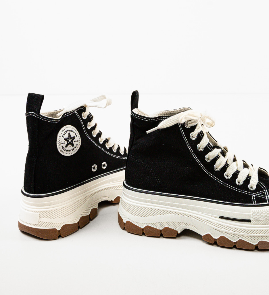 Sneakers Dama Puss Negri | Confort & Stil - imagine 5