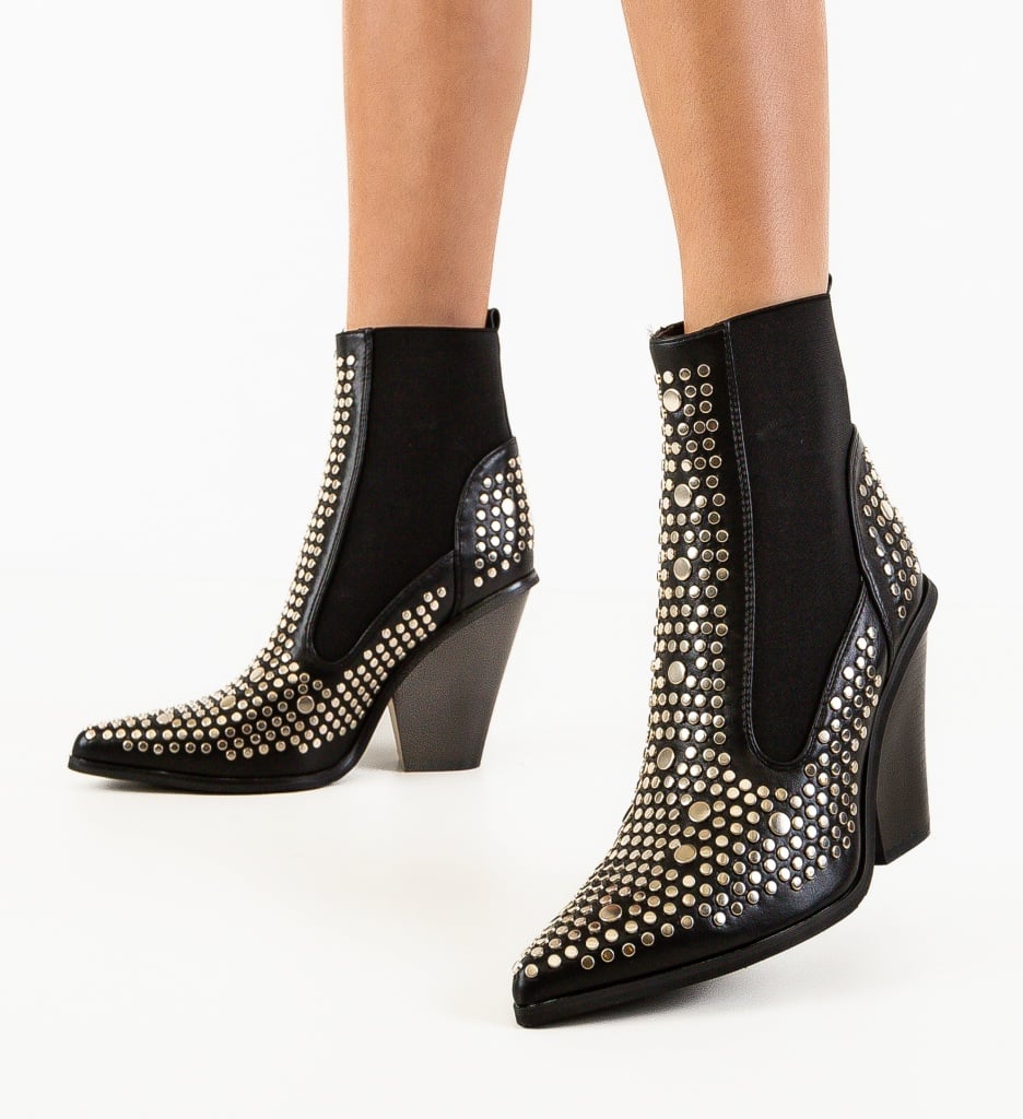 Botine Dama Carol Negre | Elegante si Comode