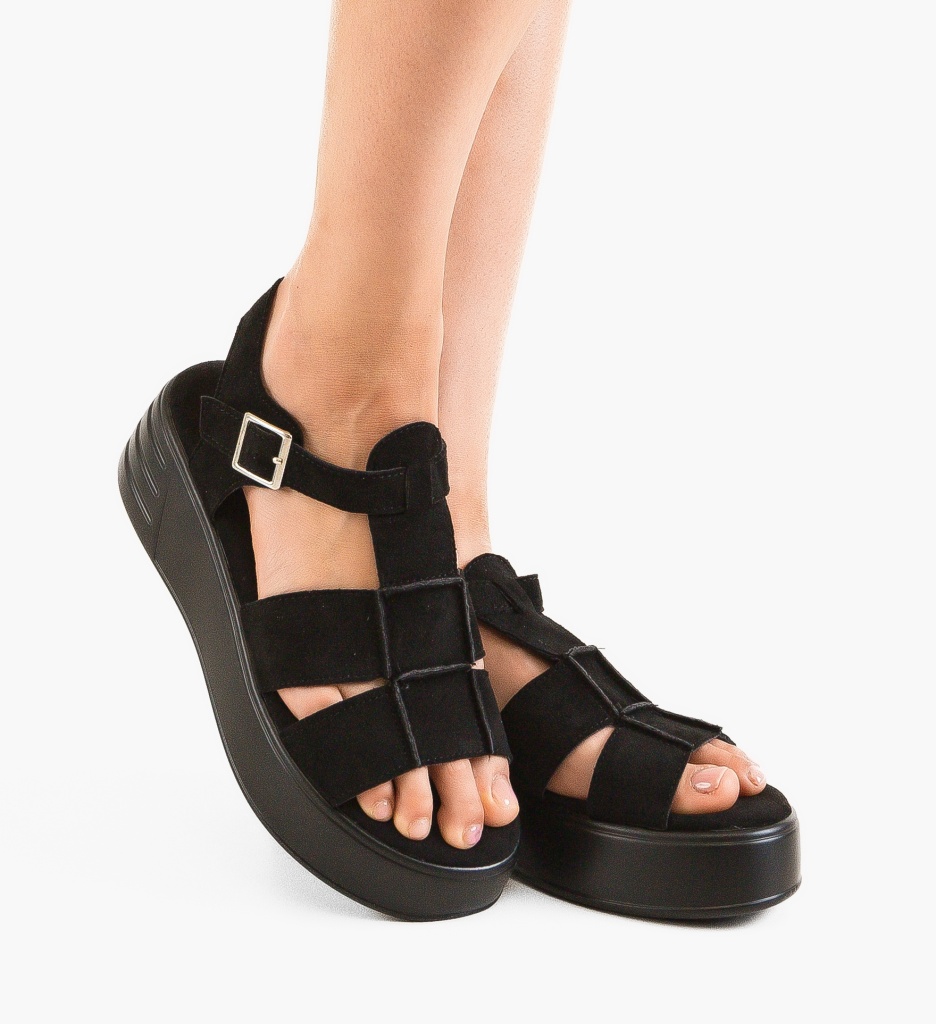 Sandale Dama Gemeyt Negre - Stil Versatil - imagine 2