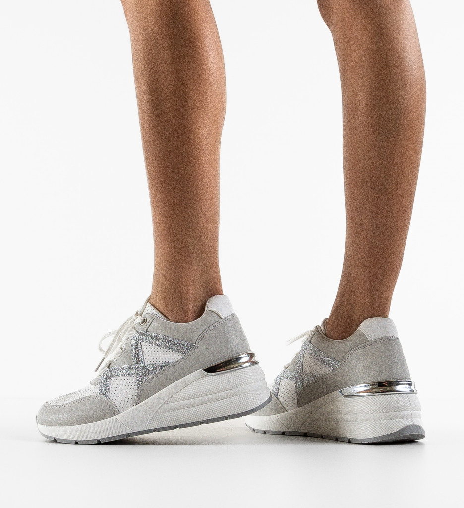 Pantofi Sport Isobel Gri - Confort și Stil Urban - imagine 3