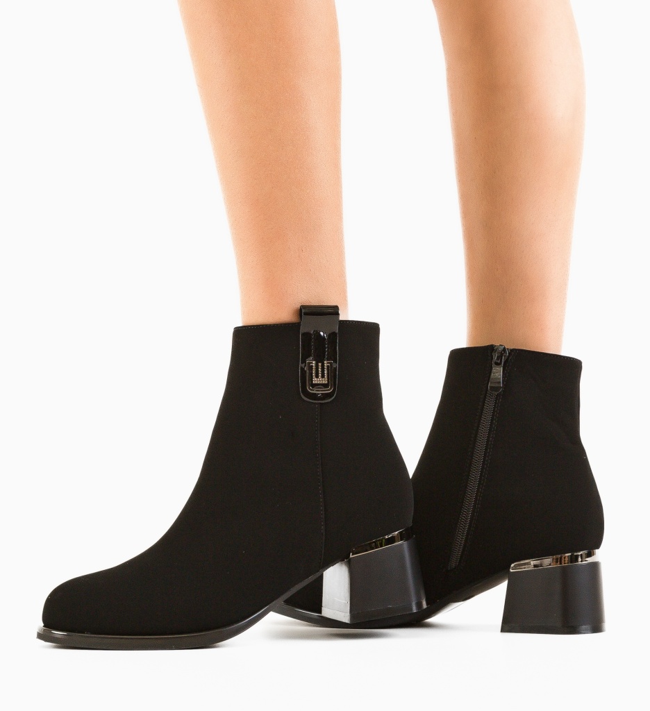 Botine Dama Hroga Negre - Eleganță și Confort - imagine 3