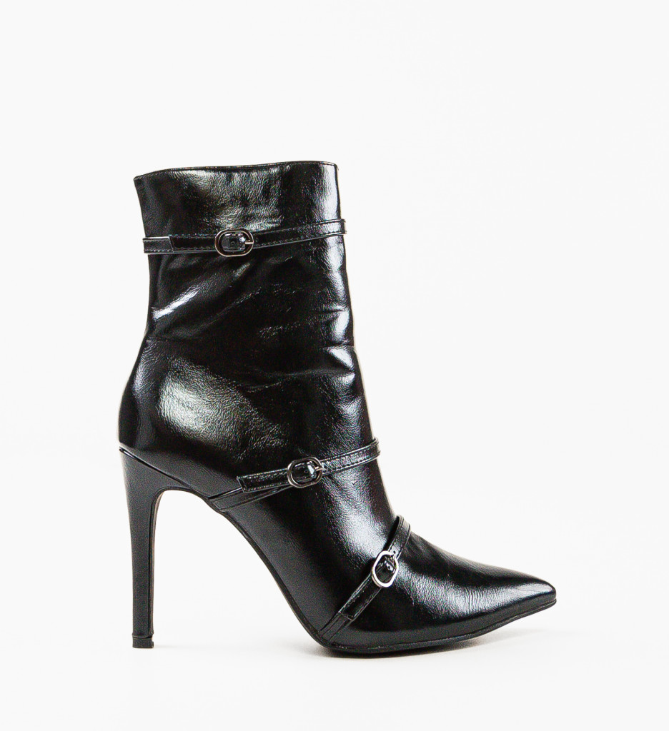 Botine Dama Negre Anexat | Eleganță Modernă - imagine 5