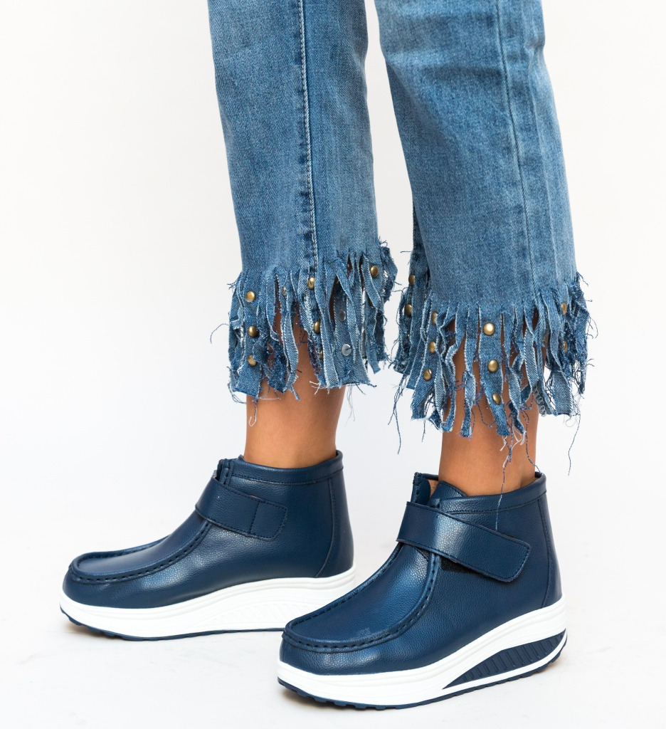 Pantofi Casual Ersan Bleumarin - Confort - imagine 2