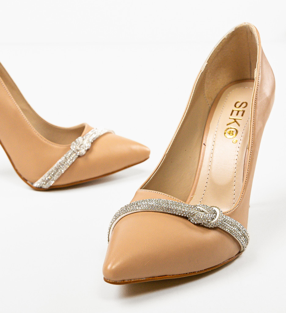 Pantofi cu toc Shykdem Nude - Eleganți și Versatili - imagine 6