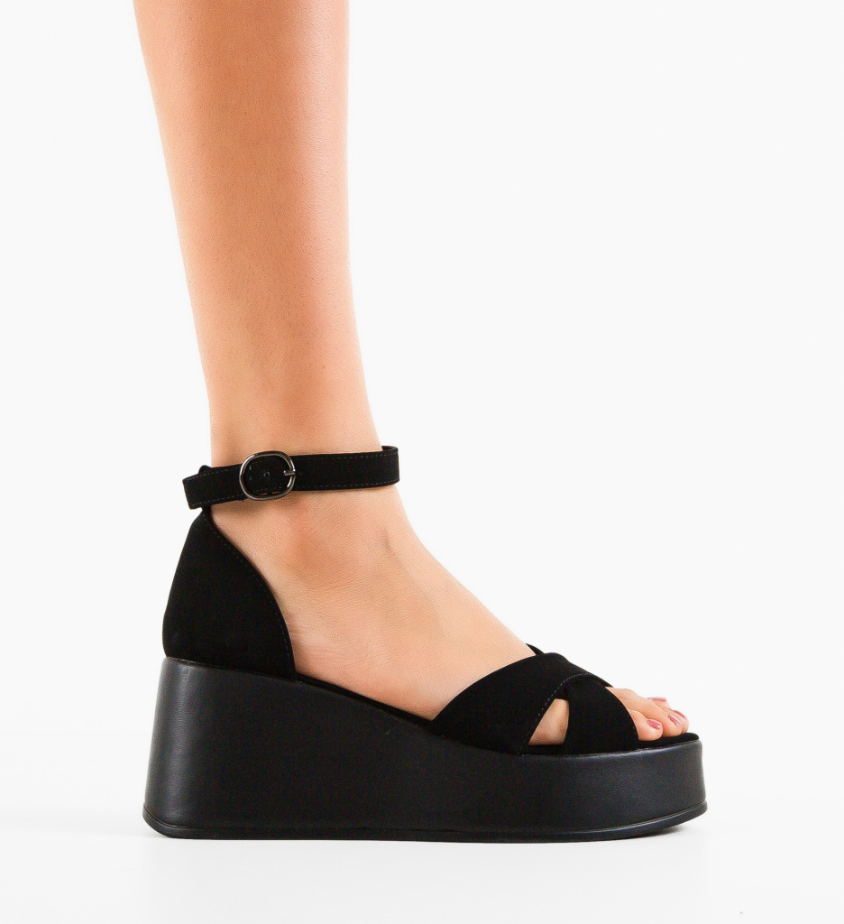 Platforme Brielle Negre | Eleganță și Confort - imagine 5